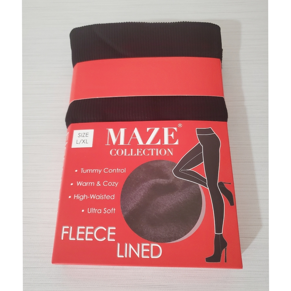 New Maze Collection Black Fleece lined legging for Women's